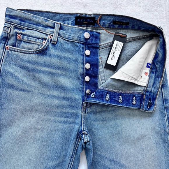 ALEX MILL The Bev Relaxed Straight Leg Button Fly Jean--28 - Picture 6 of 16